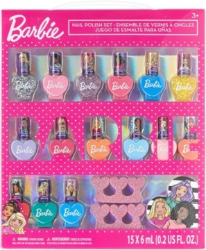 Barbie Набір для фарбування нігтів 15 лаків + пилка Townley Girl