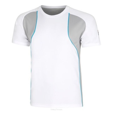 Tenisové tričko Fila Hudson bielo-sivé r.M