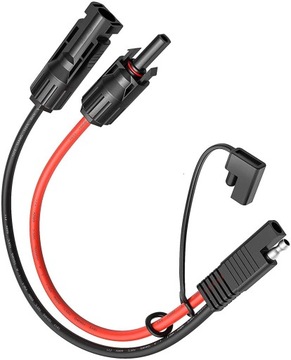PRZEJŚCIÓWKA KABEL PRZEWÓD ADAPTER SOLARNY MC4 - SAE 10AWG 35CM