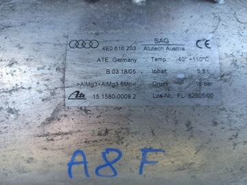 AUDI A8 D3 NÁDRŽ TLAKU VZDUCHU 4E0616203
