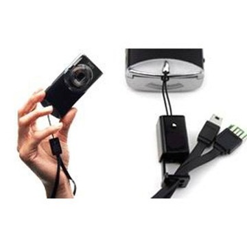 USB-кабель с логотипом (2.0), USB A M - microUSB (M), 0,3 м, черный, блистер