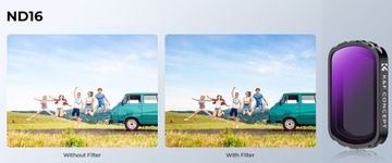 Набор серых фильтров ND 4 в 1 ND4 ND8 ND16 ND32 для DJI Osmo Pocket 3 K&F