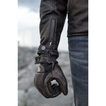 SPIDI Garage кожаные перчатки для чоппера Коричневые XL