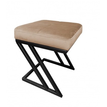 Jasny brąz pufa tapicerowana 42 cm LOFT-Z MG06