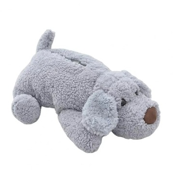 Large Size Elastic Band Tissue Box Cover Cute Plush Teddy Dog Shape Paper