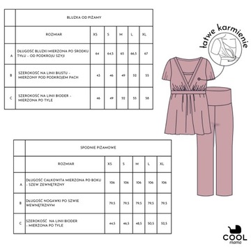 ХЛОПКОВАЯ ПИЖАМА ДЛЯ КОРМЛЕНИЯ, XS