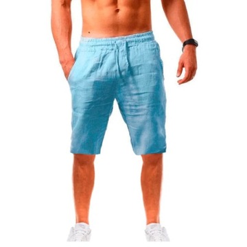 Summe Men's Linen Cotton Shorts Pants Male Breatha