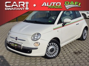 Fiat 500 II Seria 1 1.2 69KM 2011 Fiat 500 1.2 69Ps Panorama POLSKORY Alu Bialy Gwarancja 1.2 Benzyna