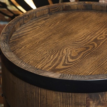 Деревянная бочка с светодиодной подсветкой RGB