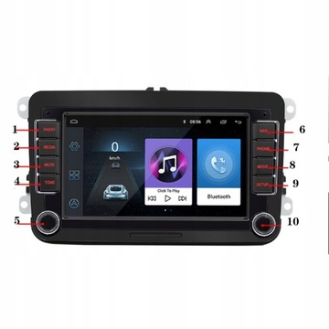 РАДИО GPS ANDROID VW PASSAT B6 B7 GOLF 5 6 32 ГБ
