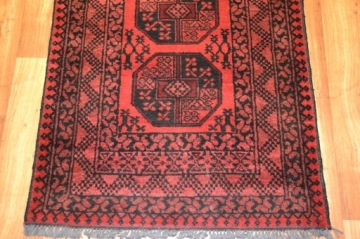 ОРИГИНАЛЬНЫЙ СТАРЫЙ АФГАНСКИЙ КОВЕР 85 x 300