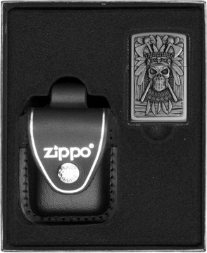 Zestaw ZIPPO Zapalniczka INDIAN SKULL prezentowy*nr3