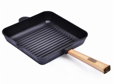 Żeliwna patelnia Grill OPTIMA 280 x 280 x 50
