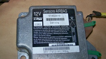 FIAT PANDA II 2 09R ULOŽENÍ PÁSY SENSOR KOMPLET SADA