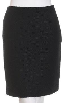 BETTY & CO elegancka granatowa spódniczka boucle z wełną 36 38