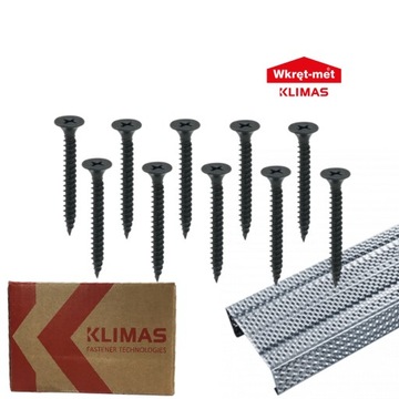 WKRĘTY DO PŁYT KARTON GIPS METAL 3,5x25 1000szt