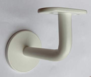 ОПОРА ПОРУЧНЯ - ручка из нержавеющей стали - БЕЛЫЙ МАТОВЫЙ.