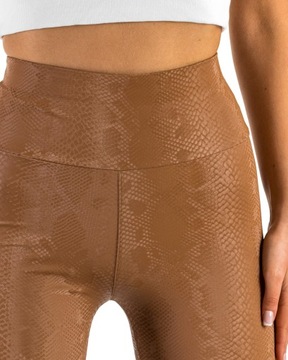 LEGGINSY Z WYSOKIM STANEM IMITACJA SKÓRY XL/XXL