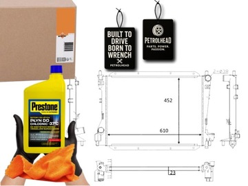 CHLADIČ JAGUAR S-TYPE 3.0 10 1998-10 2008 NRF #PETROLHEAD PRO+ KIT5