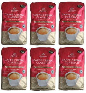 6x Kawa Bellarom Caffe Crema Classico Ziarno 1kg