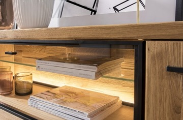 ВИТРИНА VIGO ТИП 11 ДЕКОР ДУБА НАТУРАЛЬНОГО