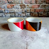 TAŚMA odblaskowa ŻÓŁTO-CZARNA NAJTANIEJ!!! 50mm x 50m rolka oznaczeniowa