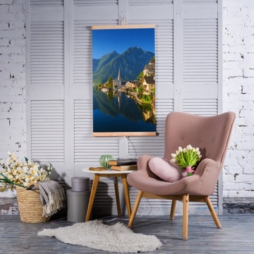 Инфракрасный обогреватель - дизайн: ДЕРЕВНЯ с РЕГУЛЯТОРОМ МОЩНОСТИ