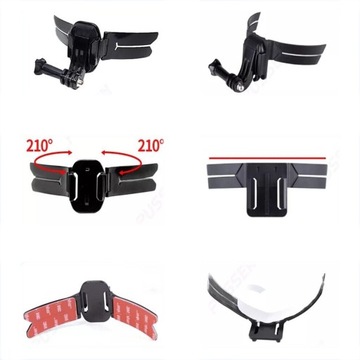 UCHWYT MOCOWANIE NA KASK MOTOCYKLOWY DO GoPro10/9