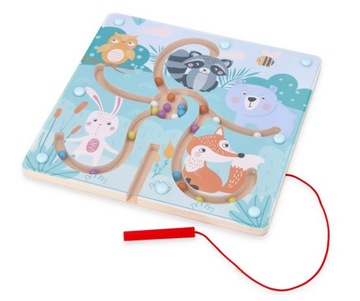MONTESSORI MAGNETYCZNY LABIRYNT DLA MALUCHA ZABAWKA DLA DZIECKA ADAMTOYS