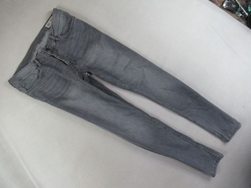 DENIM.CO __ SKINNY SZARY JEANS SPODNIE __ 34/32