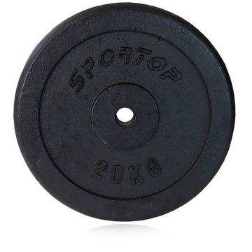 OBCIĄŻENIE ŻELIWNE TALERZ 20 KG TALERZ NA SIŁOWNI