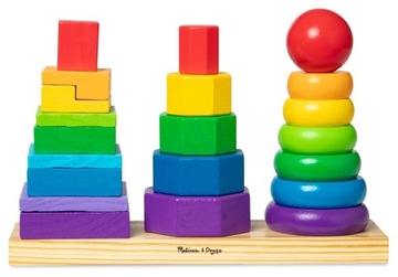 Деревянный сортер Shapes Colors Развивающая игрушка Мелисса и Дуг 2+