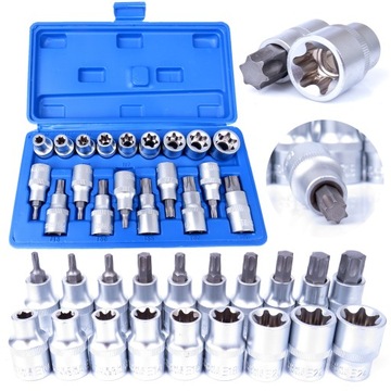 KLUCZE NASADOWE TORX SPLINE 1/2