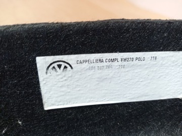 POLIČKA KUFRU VOLKSWAGEN OE 2G6867769
