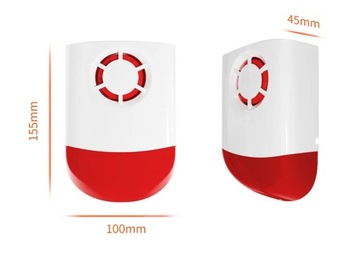 БЕСПРОВОДНАЯ СИРЕНА СИГНАЛИЗАЦИИ 433 МГц WSR101 СИСТЕМЫ СИГНАЛИЗАЦИИ