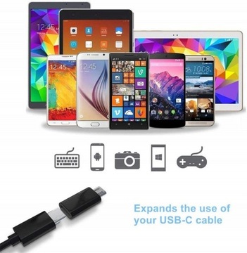 XO adapter przejściówka NB149-C USB-C - microUSB czarny