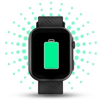 Смарт-часы Часы Вызовы Меню PL Manta REVO черные Женские и мужские + фольга