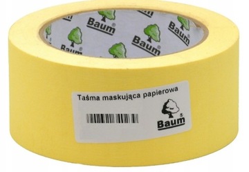BAUM TAŚMA MALARSKA MASKUJĄCA ŻÓŁTA 48MM/50MB