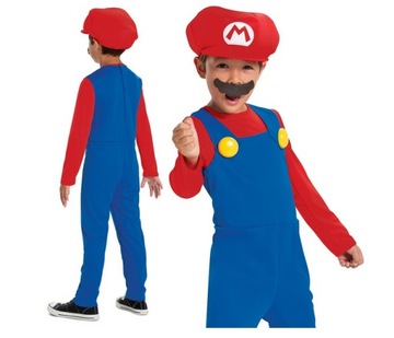 SUPER MARIO KOSTIUM STRÓJ PRZEBRANIE 98-110