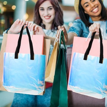 СУМКА КРОССБОДИ СУМКИ-ТОУТЫ ГОЛОГРАФИЧЕСКИЕ ПОКУПКИ