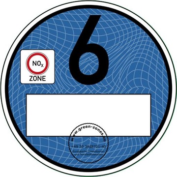 Umweltzonen Umweltplakette Plakietka Euro 6