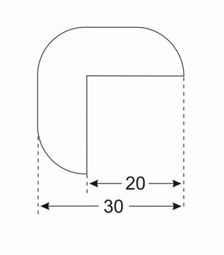 Пенопластовая защитная лента для защиты кромок мебели Набор из 2 шт.