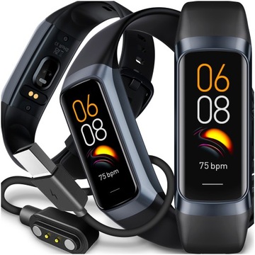 SMARTWATCH SMARTBAND AMOLED ROZMOWY SPORT CIŚNIENIOMIERZ SZKŁO MENU POLSKIE