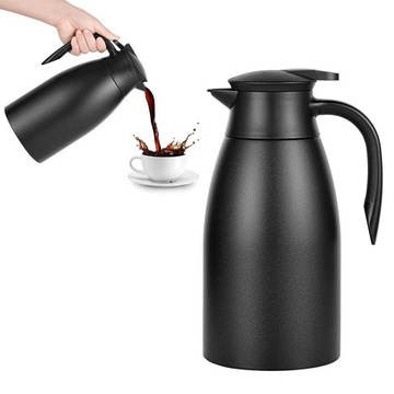 ТЕРМОС для КОФЕ ЧАЯ ВАКУУМНАЯ работа TRAVEL стальной 2 л