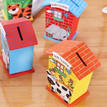 Деревянная копилка Детский домик Черепаховое сафари