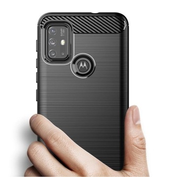 Etui Rub Carbon do Motorola G10 / G20 / G30