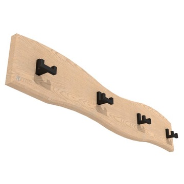 Вешалка Bologna II двойная, привинченная, черная