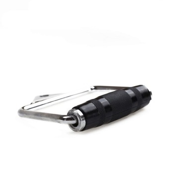 POJEDYŃCZY UCHWYT CHROMOWANA STAL GUMOWY UCHWYT SOLIDNY WYTRZYMAŁY HMS