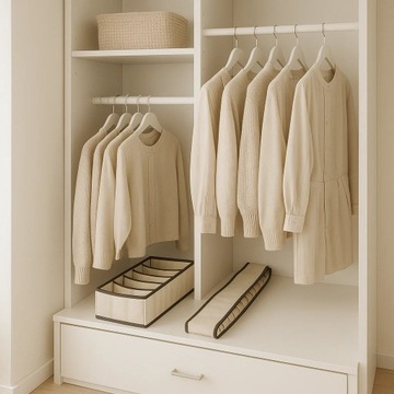 ORGANIZER NA BIELIZNĘ DO SZUFLADY SZAFY 6 SKARPET