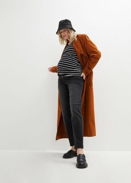SPODNIE JEANSOWE Z WSTAWKĄ CIĄŻOWĄ Bpc Bonprix Collection _DYI 40